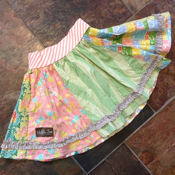 MATILDA JANE mixed pattern circle skirt 6 (E4) - Picture 7 of 8